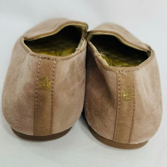 Birdies Starling Flats Latte Suede Loafers Quilted Slip On Shoes Size 8.5 - Picture 5 of 8